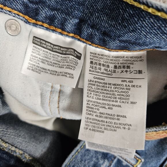 Levis 550 Jeans Mens 36x33 (Tag 38x34) Blue Relaxed Fit Denim Hipster Skater - Picture 5 of 13